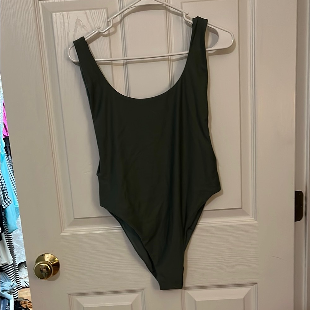 Aerie Women's One Piece Swimsuit - Dark Green